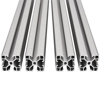 2525 T Profil d'aluminium à fente en fente Profil d'aluminium extrudé
