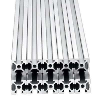 2525 T Profil d'aluminium à fente en fente Profil d'aluminium extrudé