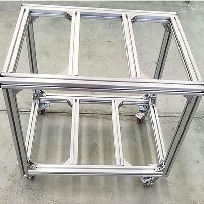 2525 T Profil d'aluminium à fente en fente Profil d'aluminium extrudé