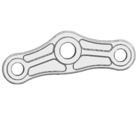 Titane Grade 5 / 6AL-4V9 bascule réglable de la feuille principale pour la rugosité de surface 0,4um Ra