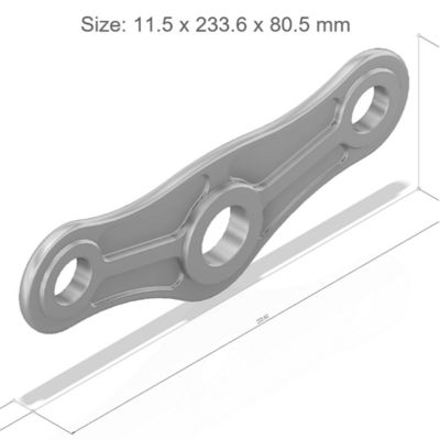Titane Grade 5 / 6AL-4V9 bascule réglable de la feuille principale pour la rugosité de surface 0,4um Ra