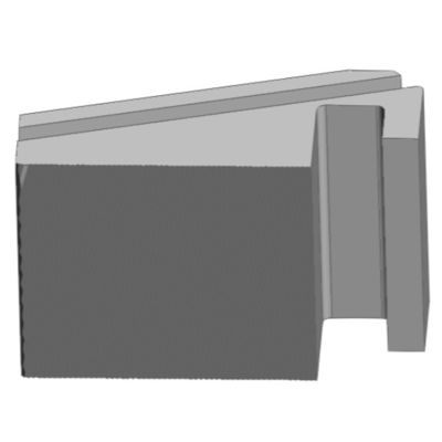 Pinza 005 E1 avec méthode d'usinage CNC et 88.0x56.0x39.0 mm