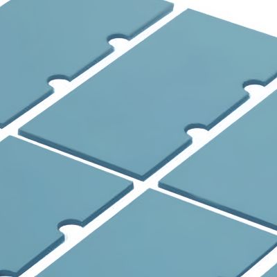 Pad thermique en silicone flexible 0,020-0,200 mm Constante diélectrique 3,49 à 9,8 1 MHz échantillons gratuits