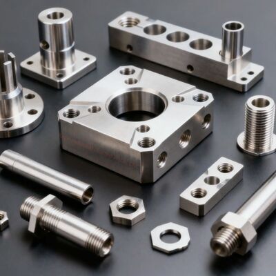 Dureté selon le matériau pièces d'usinage CNC en alliage d'aluminium Numéro de série FLC-1 pièces métalliques de précision pour équipement d'automatisation