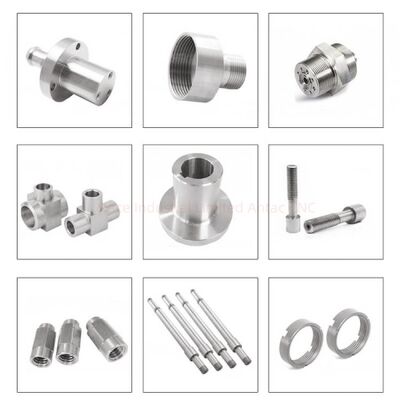 Pièces de tournage CNC inspectées à 100 %, composants usinés de précision bleus pour applications industrielles et commandes personnalisées